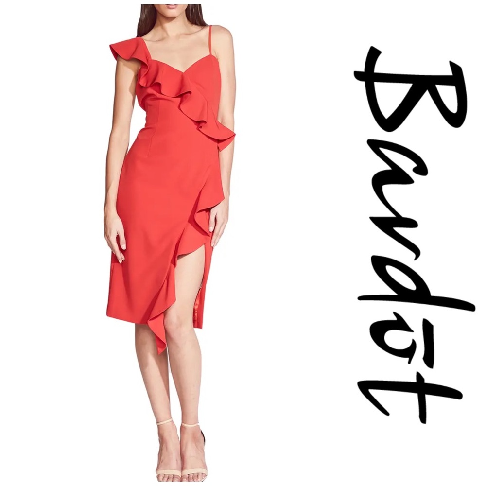 Bardot Destiny Ruffle Cocktail Dress